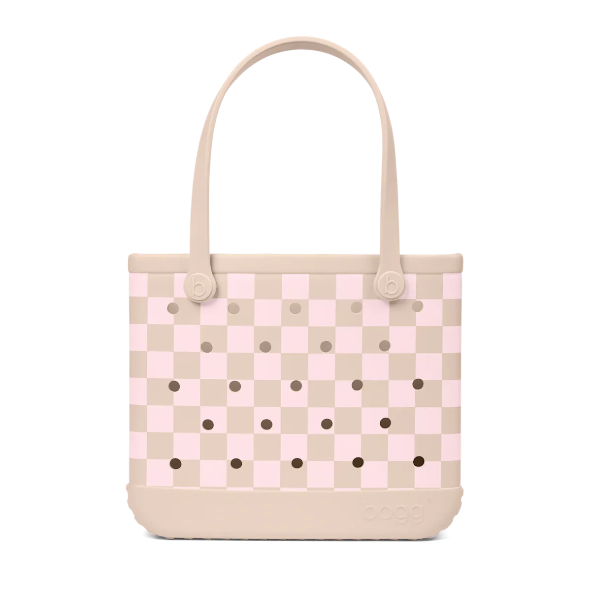 Baby Bogg Bag - Checkered Linen/ Pink Marshmallow